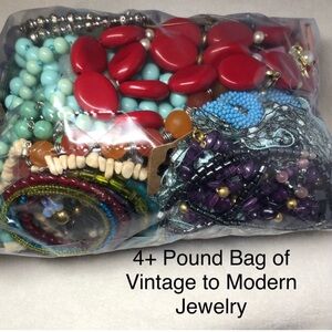 Large 4+ Pound of Vintage to Modern Wearable Jewelry